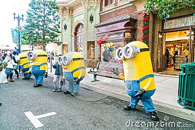 OSAKA, JAPAN - NOV 21 2016: Minion Mascot from Despicable Me in Editorial Stock Photo