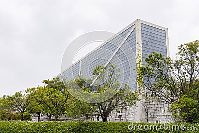 Osaka Prefectural Sayamaike Museum designed by Tadao Ando, Osaka, Japan Editorial Stock Photo