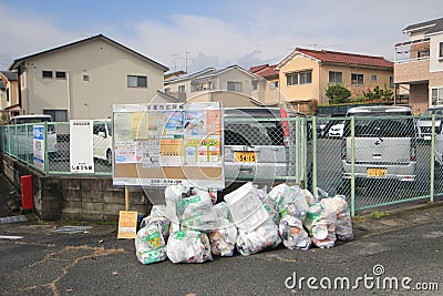 Vehicle, waste, neighbourhood, residential, area, house, recycling Editorial Stock Photo