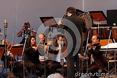 Osasco Orchestra in Campos do Jordao Brazil Editorial Stock Photo