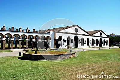 Osborne Bodega, El Puerto de Santa Maria. Editorial Stock Photo