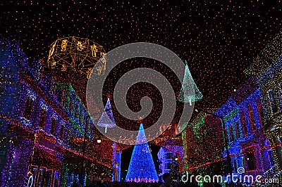 The Osborne Family Spectacle of Dancing Lights at Disney Hollywood Studios Editorial Stock Photo