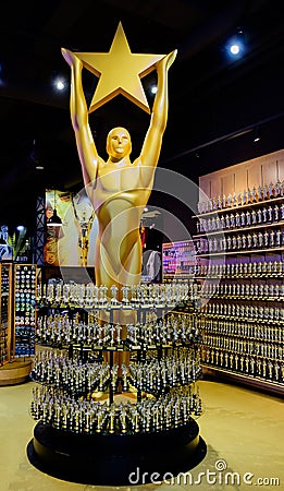 Oscar Statue Editorial Stock Photo