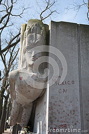 Oscar wilde's tomb Stock Photo