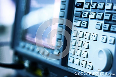 Oscillometer - Spectrum Analyzer Stock Photo