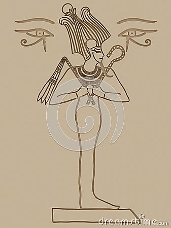 Osiris Egyptian God Stock Photo