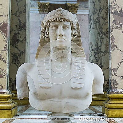 Osiris statue at Paris museum Editorial Stock Photo