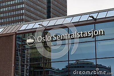 Oslo Central Station Editorial Stock Photo