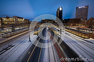 Oslo Central Train Station Editorial Stock Photo