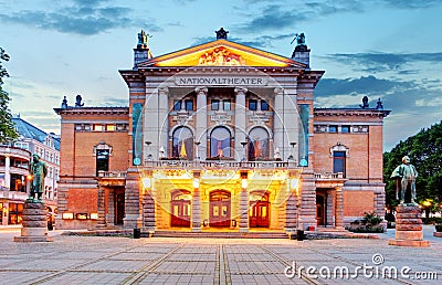 Oslo National theatre, Norway Stock Photo