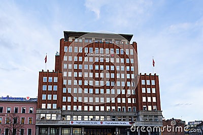 The Norwegian Labour party headquarters Editorial Stock Photo