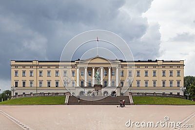 Royal Palace in Oslo Editorial Stock Photo