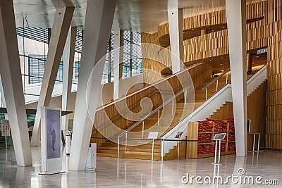 Oslo Opera House Atrium Entrance Area Editorial Stock Photo