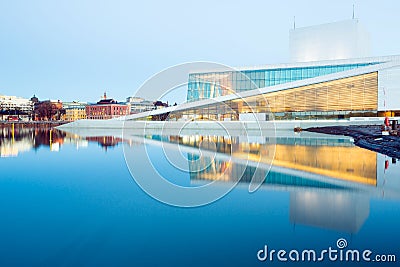 Oslo Opera House Norway Stock Photo