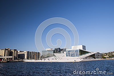 The Oslo Opera House with sky Editorial Stock Photo