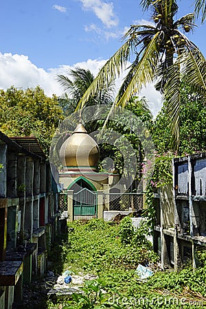 Oslob, Philippines, circa February 2023 - Local cemetery Editorial Stock Photo