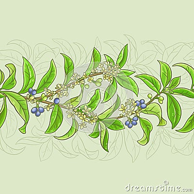 Osmanthus vector pattern Vector Illustration