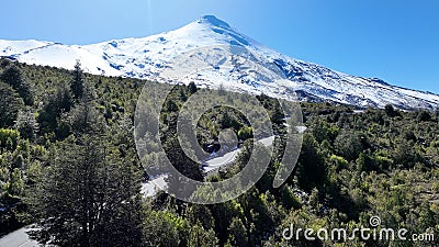 Osorno Vulcan Of Osorno In Los Lagos Chile. Stock Photo
