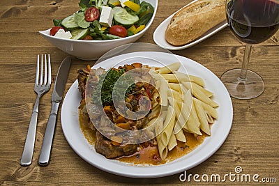 Ossobuco alla milanese Stock Photo