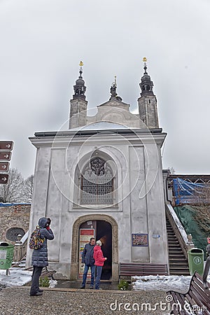 Ossuary Sedlec Cemetery Church of All Saints in Kutna Hora, Czech Republic Editorial Stock Photo