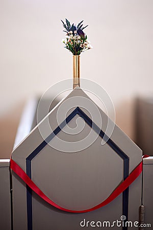 Ostensorial adoration in the catholic church Stock Photo