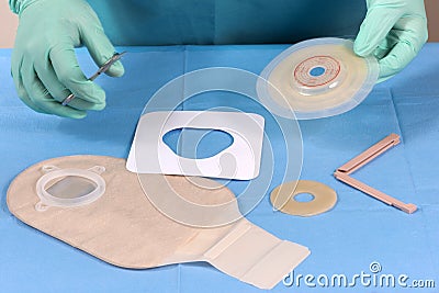 Ostomy Supplies Stock Photo