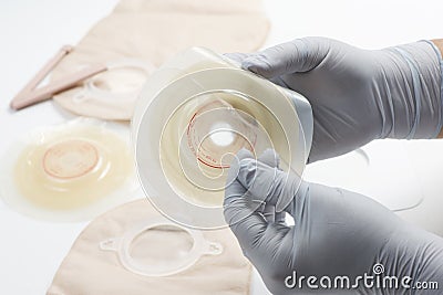 Ostomy Supplies Stock Photo