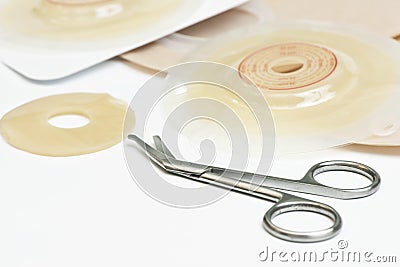 Ostomy Supplies Stock Photo