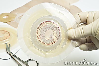 Ostomy Supplies Stock Photo