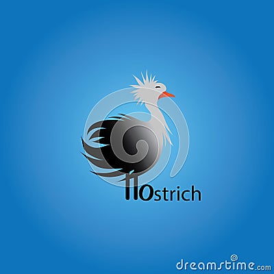 Ostrich ideas design illustration graphic background Cartoon Illustration