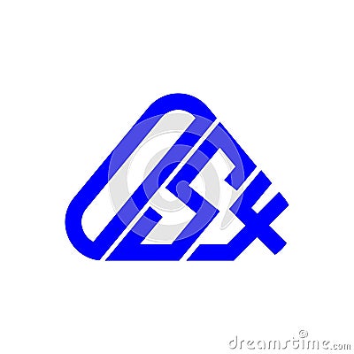 OSX letter logo creative design with vector graphic, OSX Vector Illustration