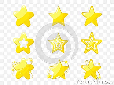 Star icons Vector illustration Vector Illustration