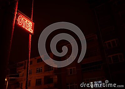 Otel for a night stay Stock Photo