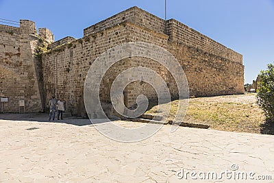 Othello Castle in Harbour of Famagusta. Cyprus Editorial Stock Photo