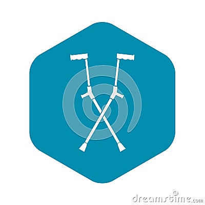 Other crutches icon, simple style Vector Illustration