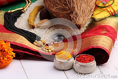 Oti bharne - Indian ritual of offering Stock Photo