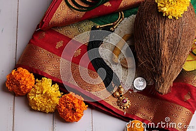 Oti bharne - Indian ritual of offering Stock Photo