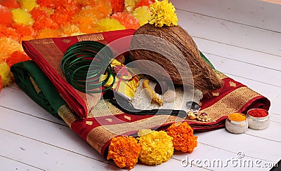 Oti bharne - Indian ritual of offering Stock Photo