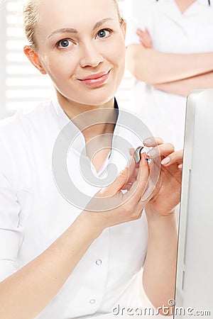 Otolaryngologist Stock Photo