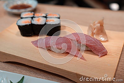 Otoro sushi fish Stock Photo