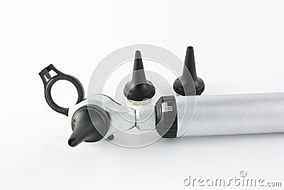 Otoscope and cones Stock Photo