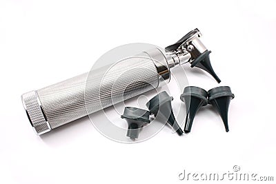 Otoscope with interchangable ends Stock Photo