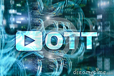 OTT, IPTV, video streaming over the internet Stock Photo
