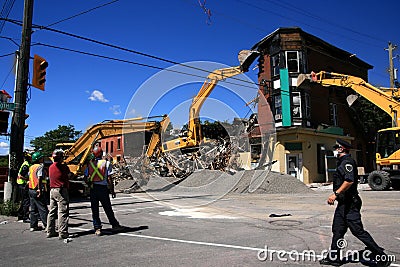 Ottawa Fire in Chinatown Editorial Stock Photo