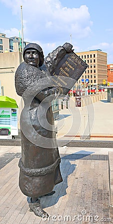 Famous Five or The Valiant Five and initially as The Alberta Five, Editorial Stock Photo
