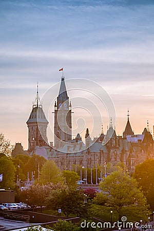 Ottawa Parliament Hill Stock Photo