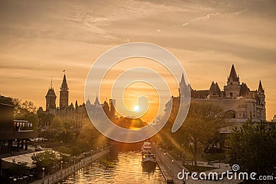 Ottawa Parliament Hill Stock Photo