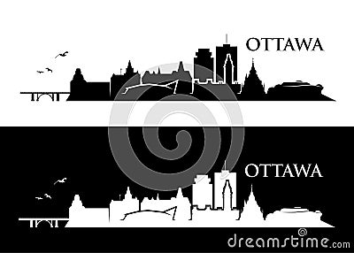 Ottawa skyline - Canada - vector illustration Vector Illustration