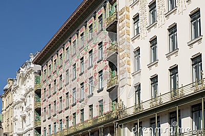 Otto Wagner Architecture Art Nouveau Vienna Stock Photo