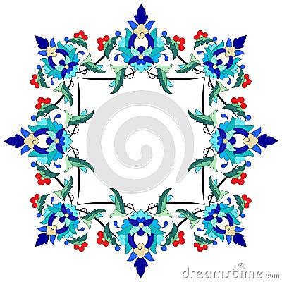 Ottoman motifs design series seventy two Vector Illustration